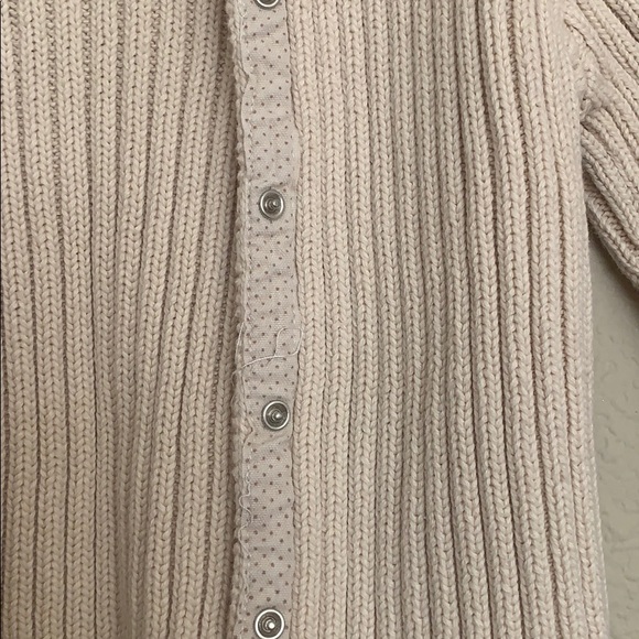 BABY GAP Toddler Girl Cream 100% Cotton Sweater Cardigan Size 18-24M EUC - Picture 3 of 6